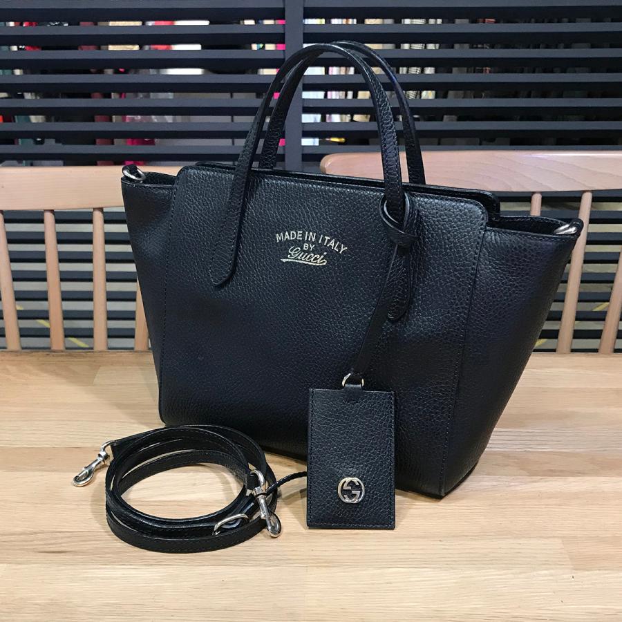 GUCCI（グッチ） 【超美品】グッチ スウィングミニ レザー ブラック