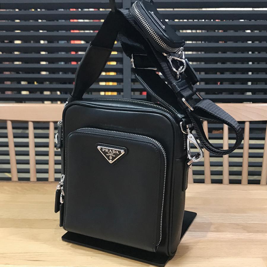 PRADA（プラダ） 【超美品】プラダ ポーチ付 ショルダーバッグ レザー