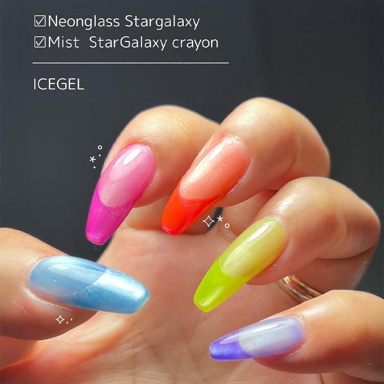 ICE GEL アイスジェル ネオンガラス スターギャラクシー A BLACK Star