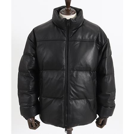 ADAM PATEK（アダムパテック） 【】leather looose down jacket ダウン