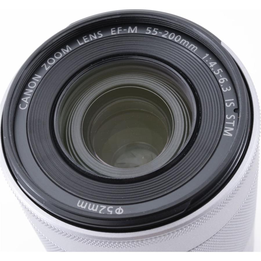 EF-M Canon キヤノン 55-200mm F4.5-6.3 IS STM シルバー ミラーレス