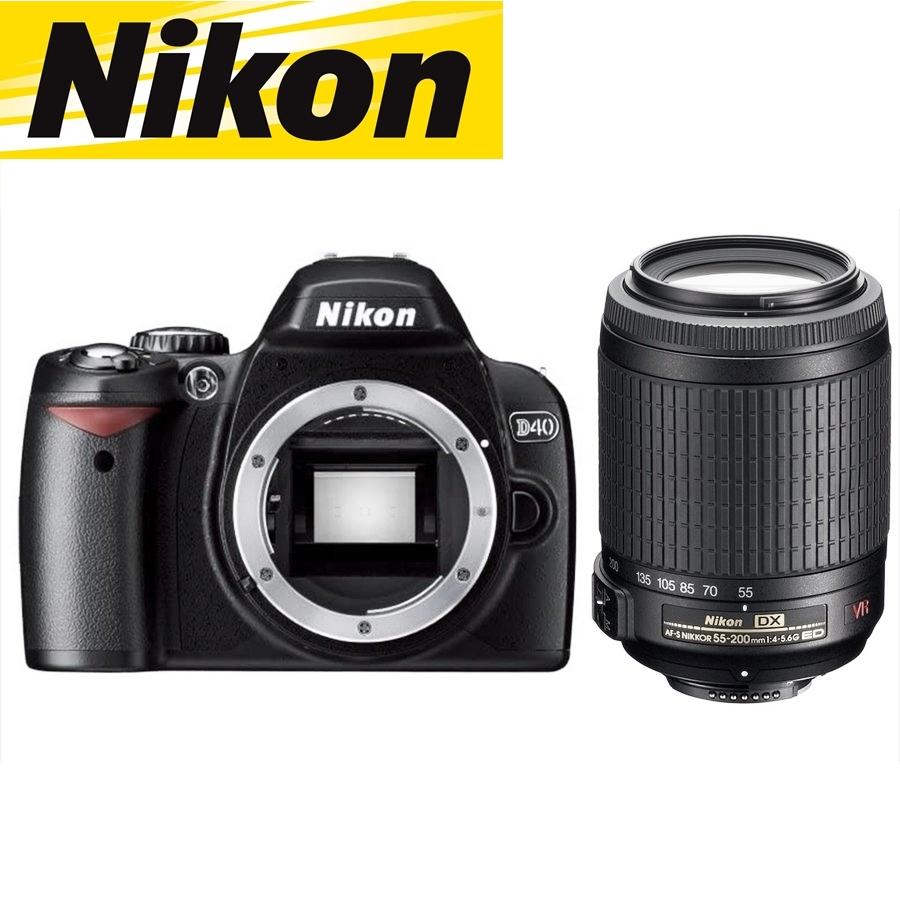 ニコンD ニコン Nikon D40 AF-S 55-200mm VR 望遠 レンズセット 手振れ
