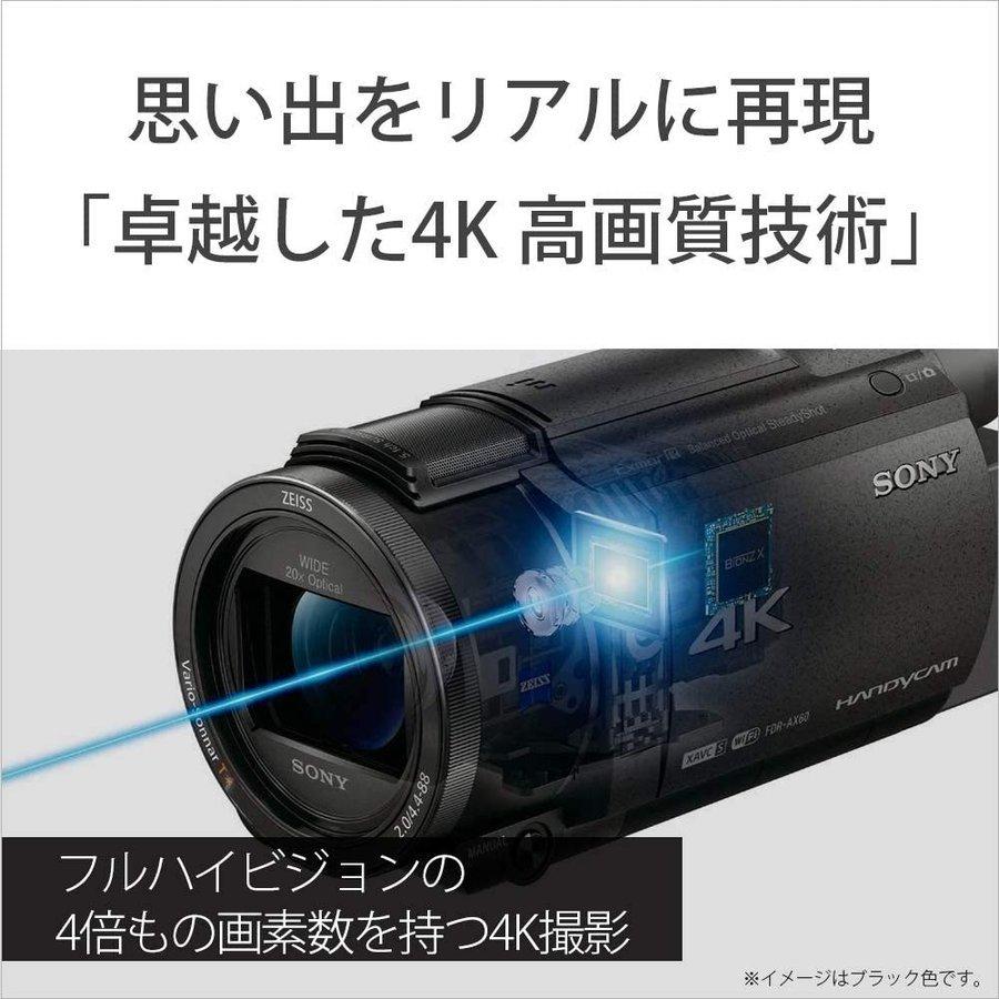 SONY（ソニー） SONY FDR-AX60 B ブラック 高画質 4K対応 64GB 光学20