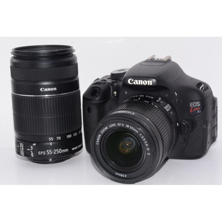 中古】【外観並級】Canon デジタル一眼レフカメラ EOS Kiss X5 ダブル