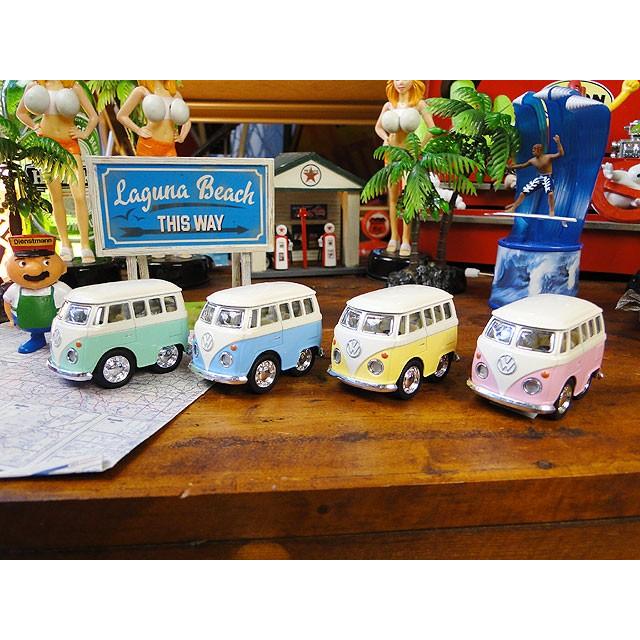ファニーワーゲンバス ダイキャストミニカー （パステルカラー4台