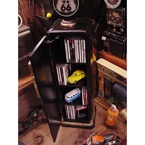 アメリカン レトロ ルート66 ガスポンプCDタワー アメリカ雑貨