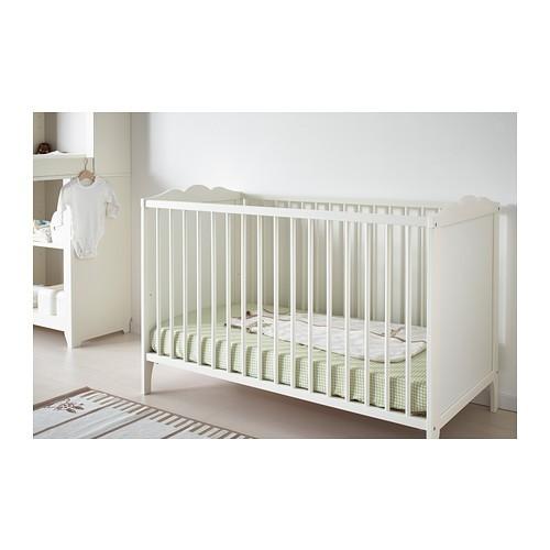 イケア（IKEA） IKEA HENSVIK白ホワイトベビーベッドお祝い出産祝いに