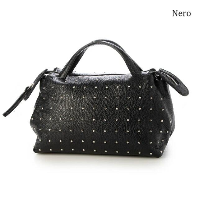 MARLON FIRENZE マーロンフィレンツェ レザーハンドバッグ スタッズ