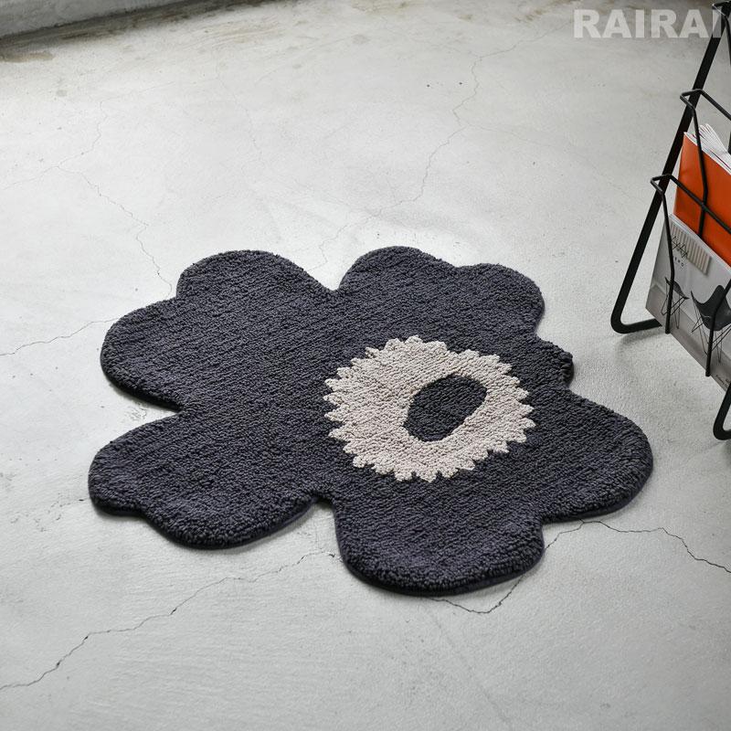 marimekko（マリメッコ） バスマット 73×74cm ウニッコ ブラック