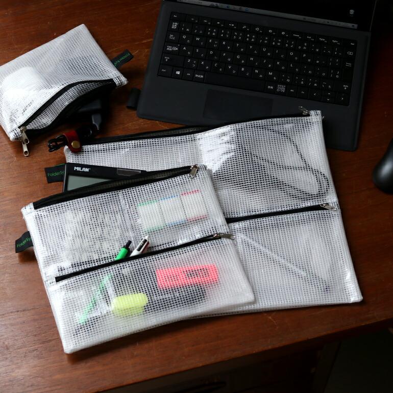 ポーチ マルチ クリア ビニール A6 ドイツ ガジェット カード 通帳