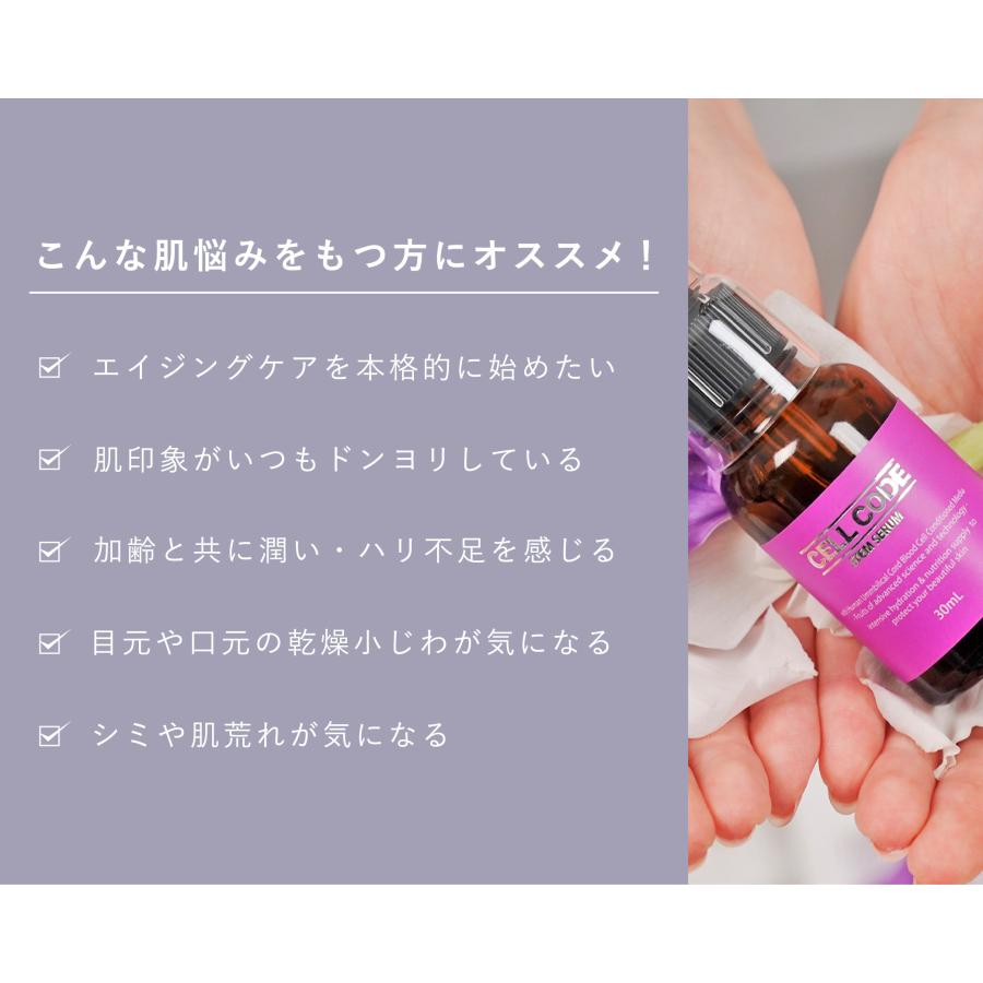 ヒト幹細胞 美容液 エクソソーム 高濃度 エイジングケア セルコード