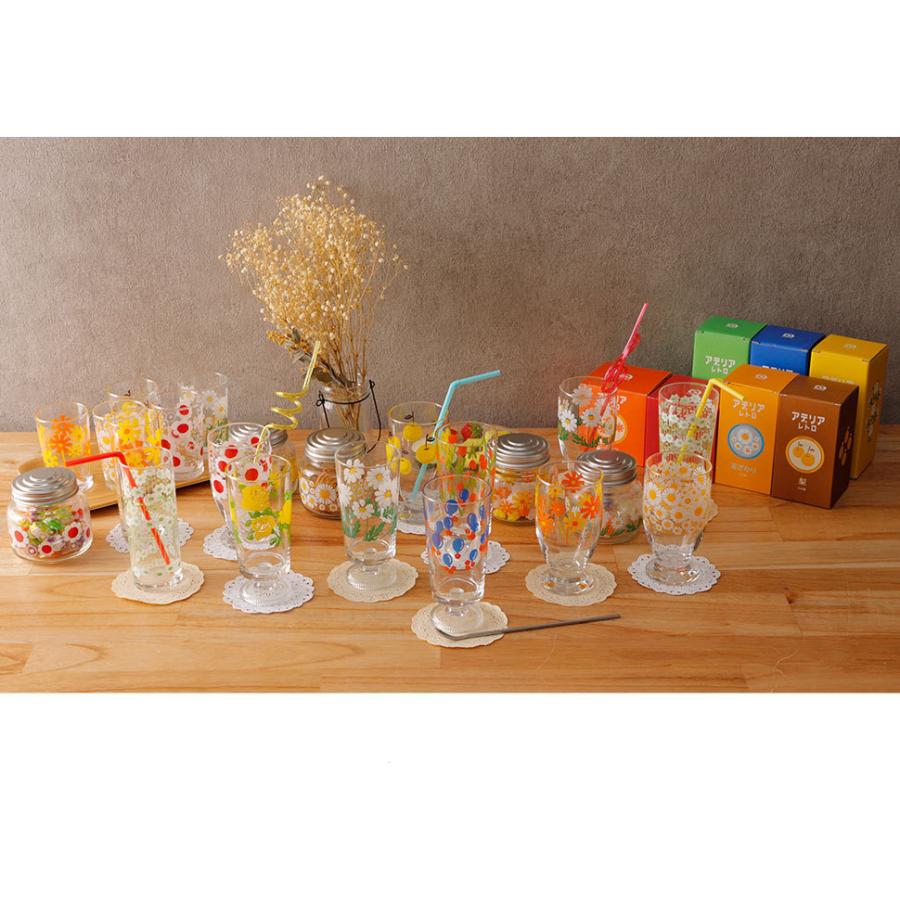 ADERIA アデリア レトロ 脚付きグラス 305ml ガラス 昭和レトロ 食器