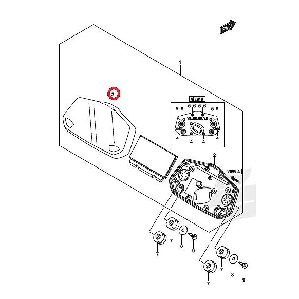 SUZUKI純正 ジクサーSF250/ジクサー250ネイキッド メーターレンズ