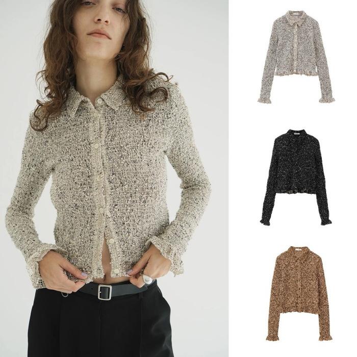 CLANE（クラネ） 正規商品 シャツ トップス ミックス メッシュ