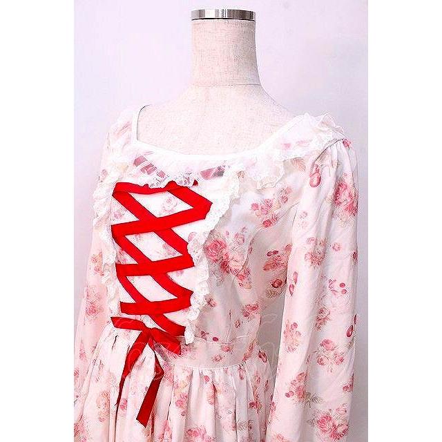 LIZ LISA / キャットチェリーワンピース 0 ホワイト Y-25-08-26-044-LO