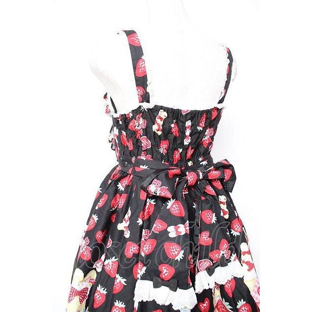 Angelic Pretty / Lyrical Bunny ParlorジャンパースカートSET 黒 Y-25