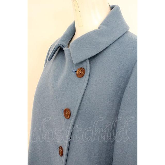 Jane Marple / ソフトメルトンのライディングコート M ブルー O-24-01