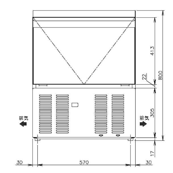 ホシザキ（HOSHIZAKI） 製氷機 業務用 IM-55M-2-H ハート型氷 : 厨房