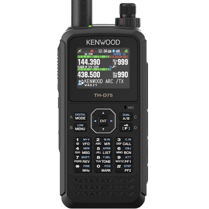 ケンウッド TH-D75受信改造済みモデル □CQオームオリジナル液晶保護