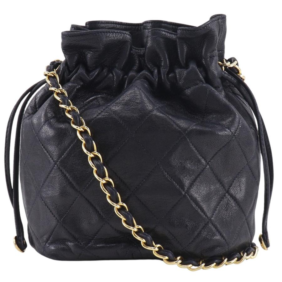 CHANEL シャネル 巾着チェーンショルダー マトラッセ ヴィンテージ