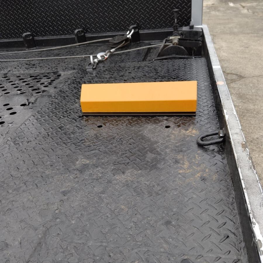 積載車車輪止めローダウン＆標準型兼用タイプ/2個1セット/爪幅250mm