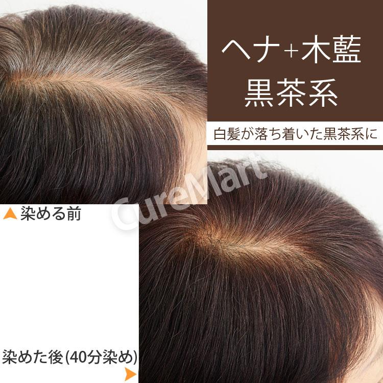 naiad（ナイアード） [おまけ付] ヘナ 木藍 黒茶(ダークブラウン) 400g