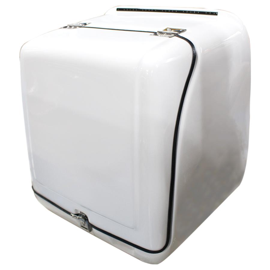 汎用 166L デリバリー ボックス LED搭載 鍵付き ホワイト 白 リア BOX