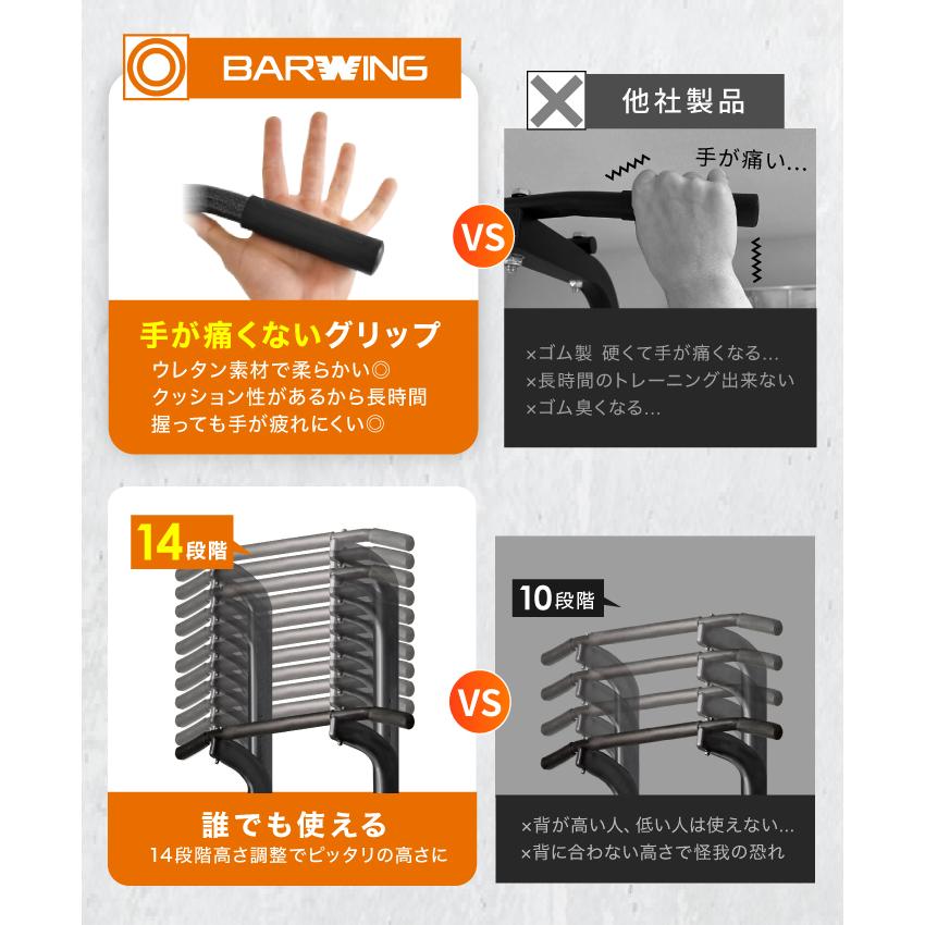 YouTen ☆期間限定価格 3/2まで☆ ぶら下がり健康器 BARWING 高さ調整
