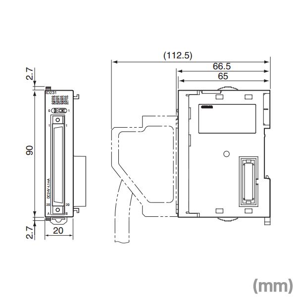オムロン（OMRON） CJ1W-ID231 DC入力ユニット DC24V 入力32点 富士通