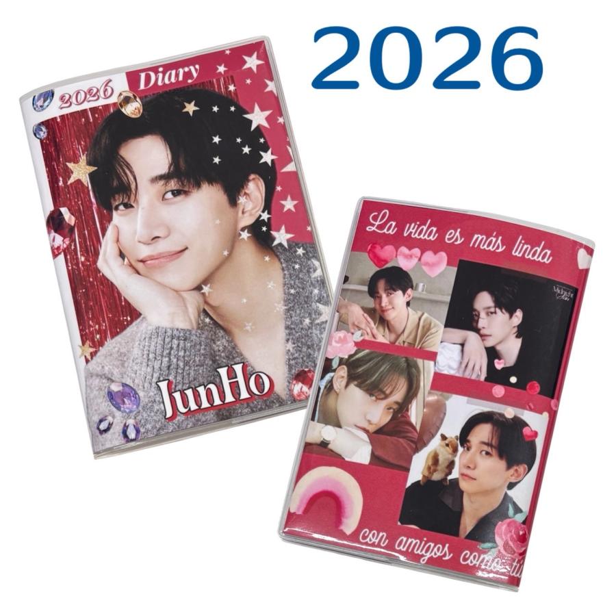 ジュノ 2PM 2026 ダイアリー 手帳 A6サイズ カレンダー 韓流 グッズ