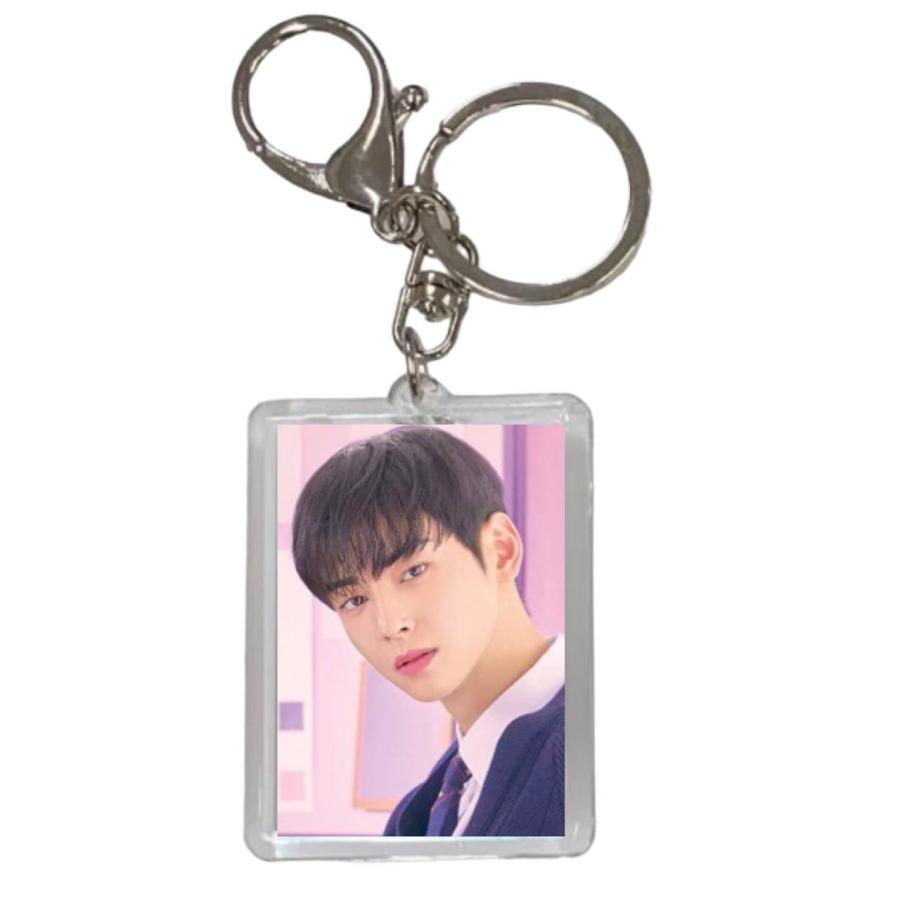 チャウヌ ASTRO アストロ 両面 写真入り キーホルダー 韓流 グッズ