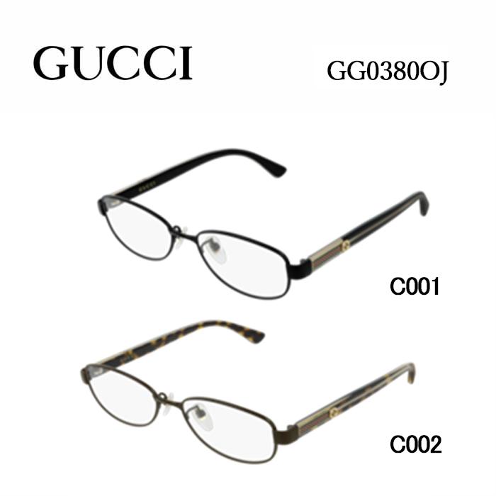 グッチ メガネフレーム GUCCI GG0380OJ 男女兼用 オーバル サイズ：53