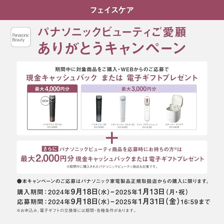 パナソニック 美顔器 バイタリフト RF 1台13役 高出力RF×EMS×LED