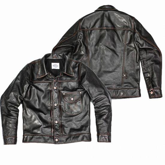革ジャン 本革 馬革 ホースハイド メンズ/レザージャケット Gジャン