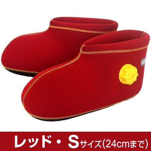 クロッツ やわらか湯たんぽ 足用ショートタイプ (底付き) レッドS