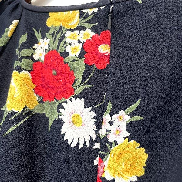 M'S GRACY（エムズグレイシー） #snc ワンピース 半袖 花柄 11 紺 赤