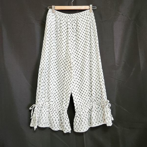 snc ジウセンソユニコ 慈雨 Sensounico パンツ 75 白 黒 麻混 薄手