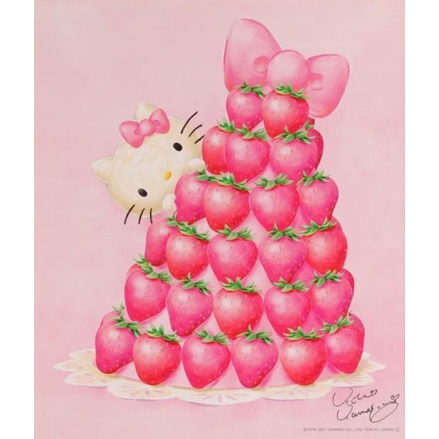 キティちゃん 絵画 サンリオ キャラクター シルクスクリーン 版画 山口