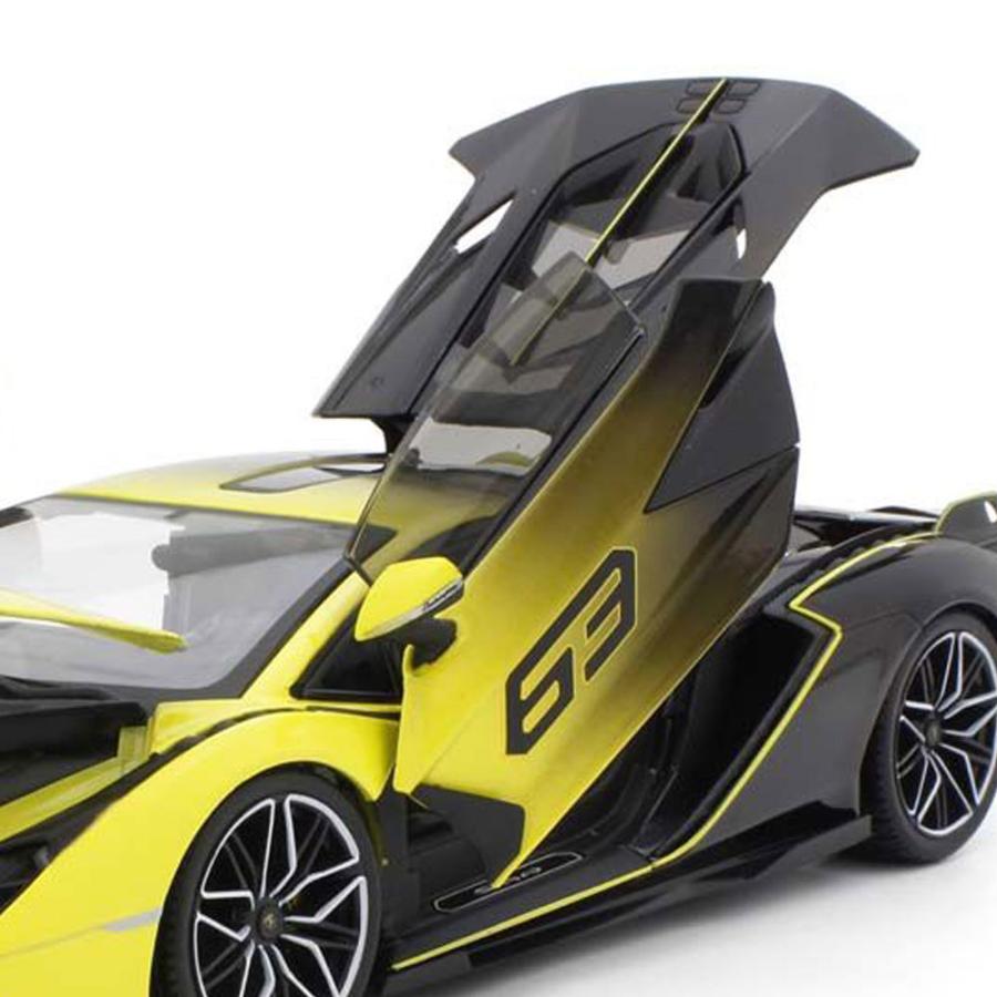 Lamborghini（ランボルギーニ） ミニカー 1/18 シアン FKP37 イエロー