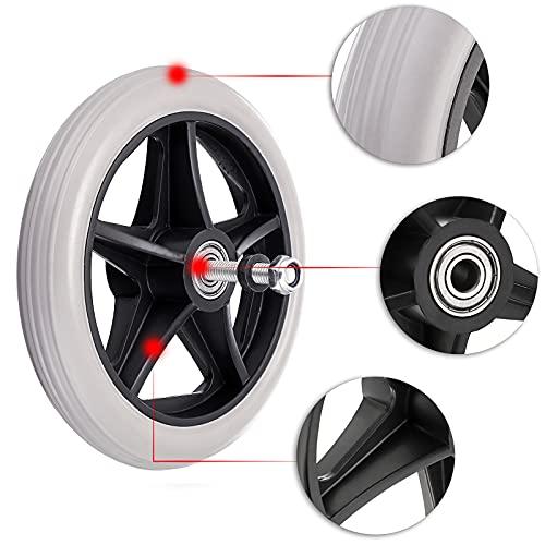 BSTKEY 2本セット 車椅子の前輪 キャスター 車椅子用ホイール 前輪交換