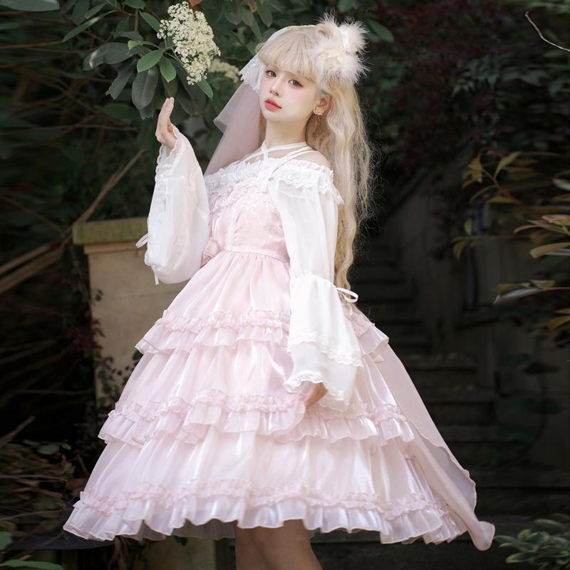 ロリータ ワンピース Lolita ジャンパースカート ドレス ノースリーブ