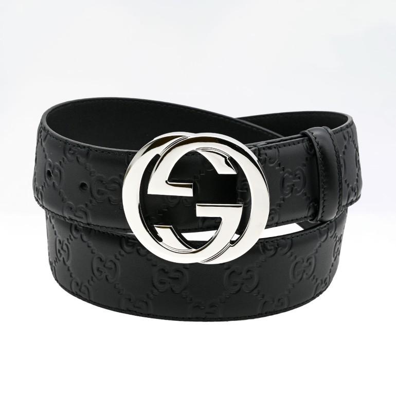 GUCCI（グッチ） ベルト GGレザー グッチシマ インターロッキングG