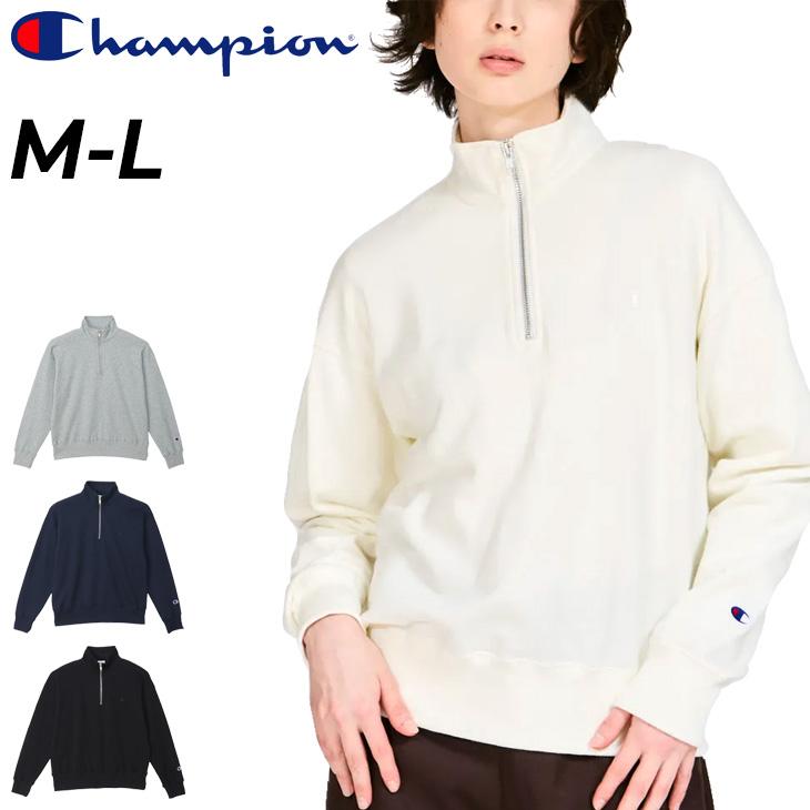 Champion（チャンピオン） スウェットシャツ レディース ハーフジップ