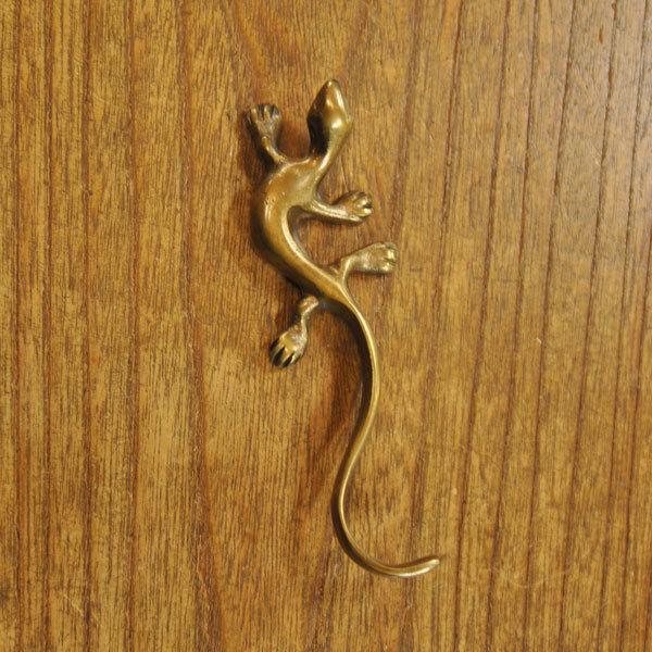 ペーパーウェイト 真鍮 ブラス トカゲ型 文鎮 文房具 ステーショナリー