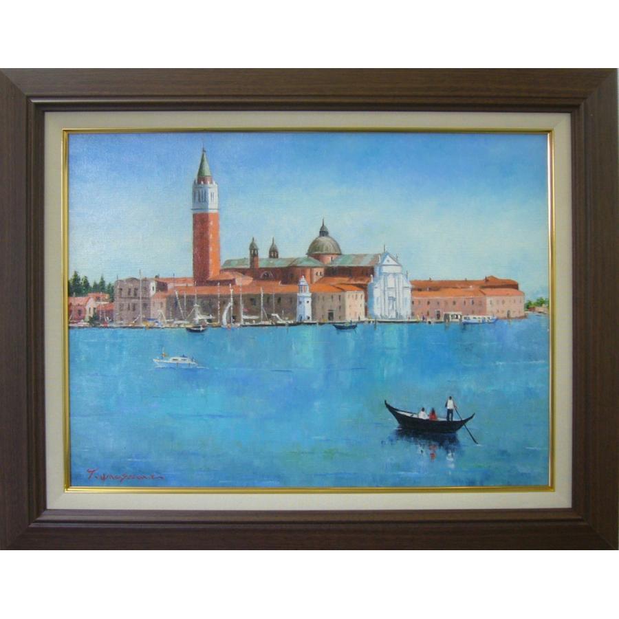 絵画 油絵 梅沢民雄 肉筆絵画 風景画 ベニス P10 送料無料 : アート
