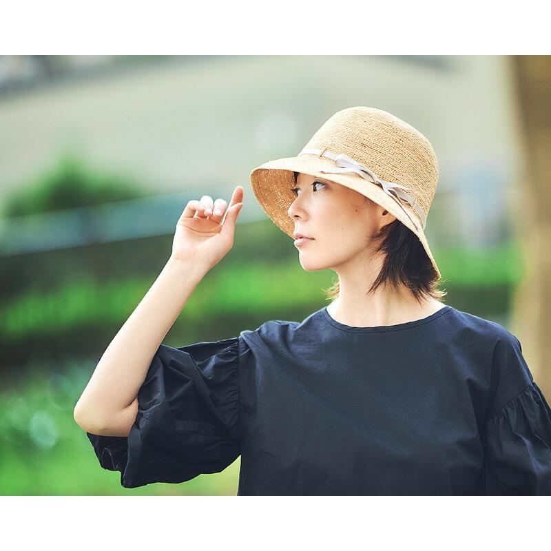 田中帽子店 ラフィア帽子 Gina(ジーナ) ショートクロッシェ レディース