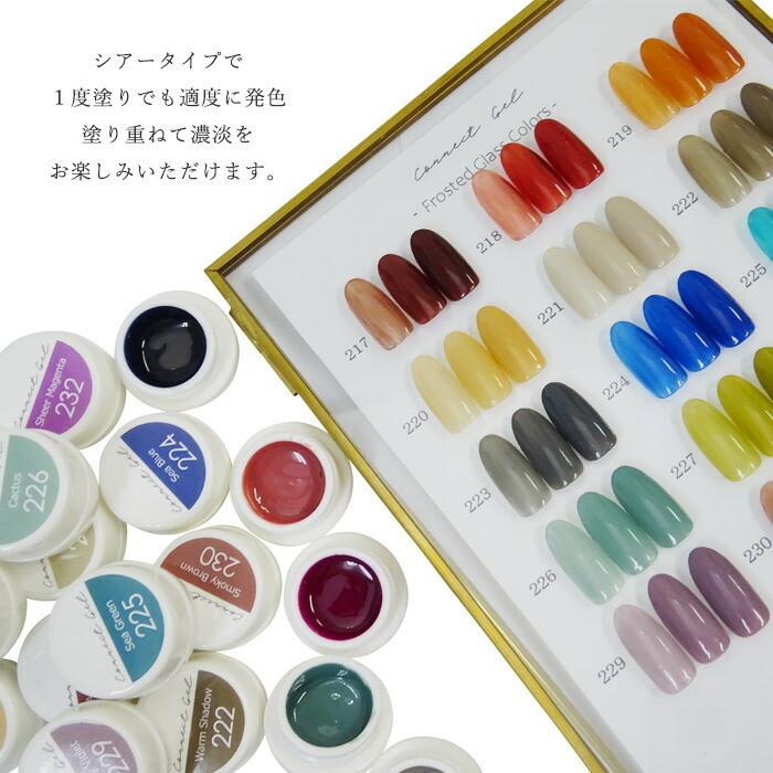 カラージェル シアー すりガラスジェル 4g 単品 カラー ジェル ネイル