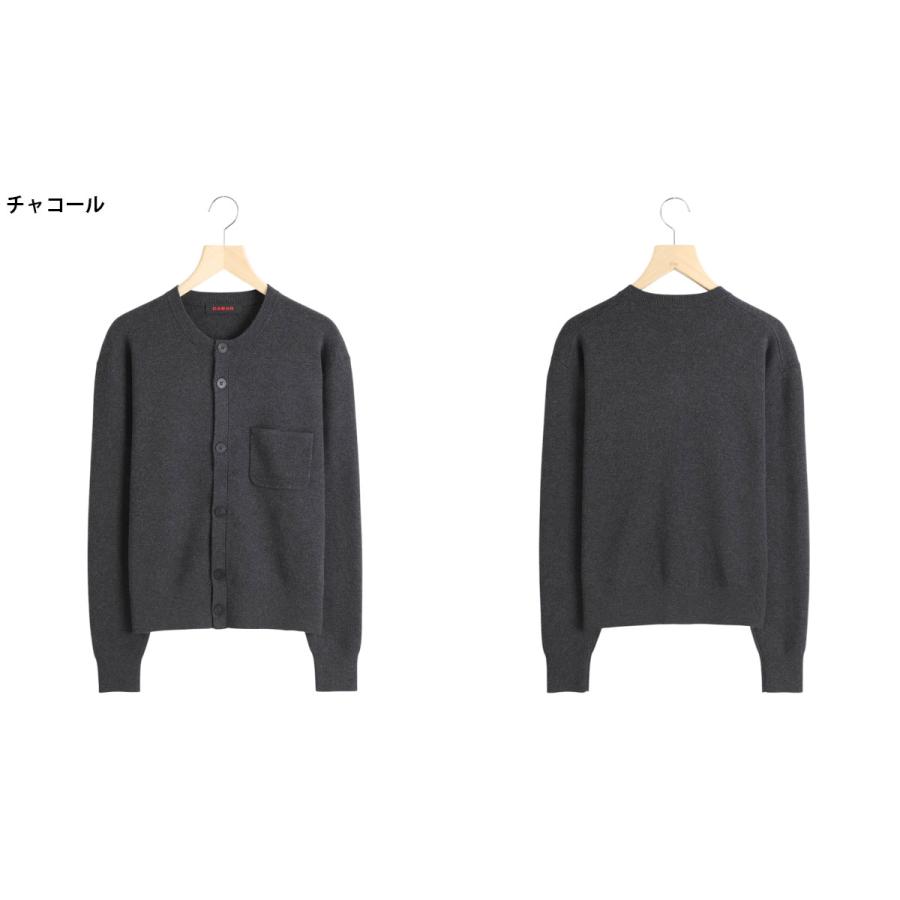 CABaN（キャバン） ： コットン カシミヤ ポケット クルーネック