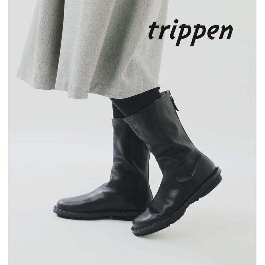 trippen（トリッペン） カウレザー ミドル ブーツ mid-boot-sat