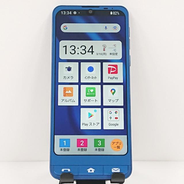 シンプルスマホ6 A201SH SoftBank インディゴブルー 送料無料 即決